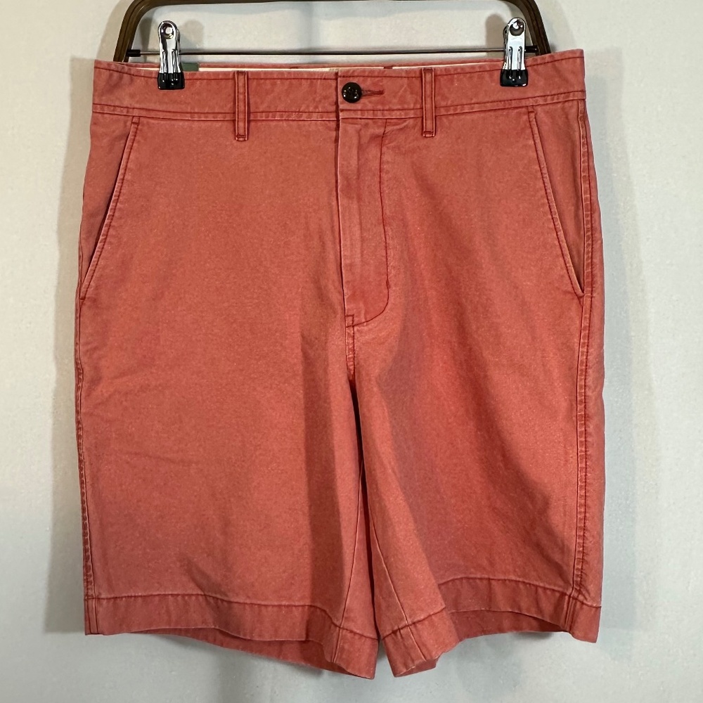 J. Crew Men’s Salmon Pink 9” Inseam Chino Shorts Pockets